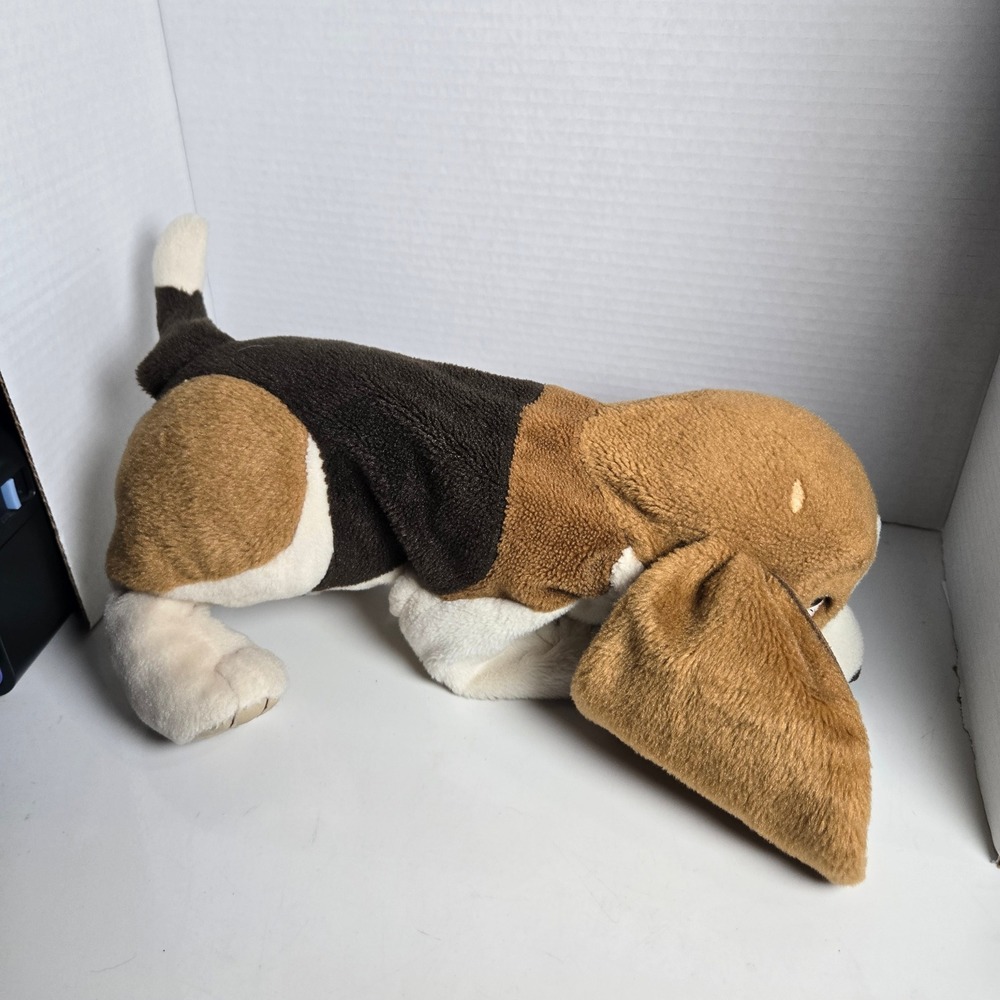 Folkmanis Basset Hound Puppy Dog Full Body Hand Puppet Soft Plush Toy 15" - Picture 4 of 9